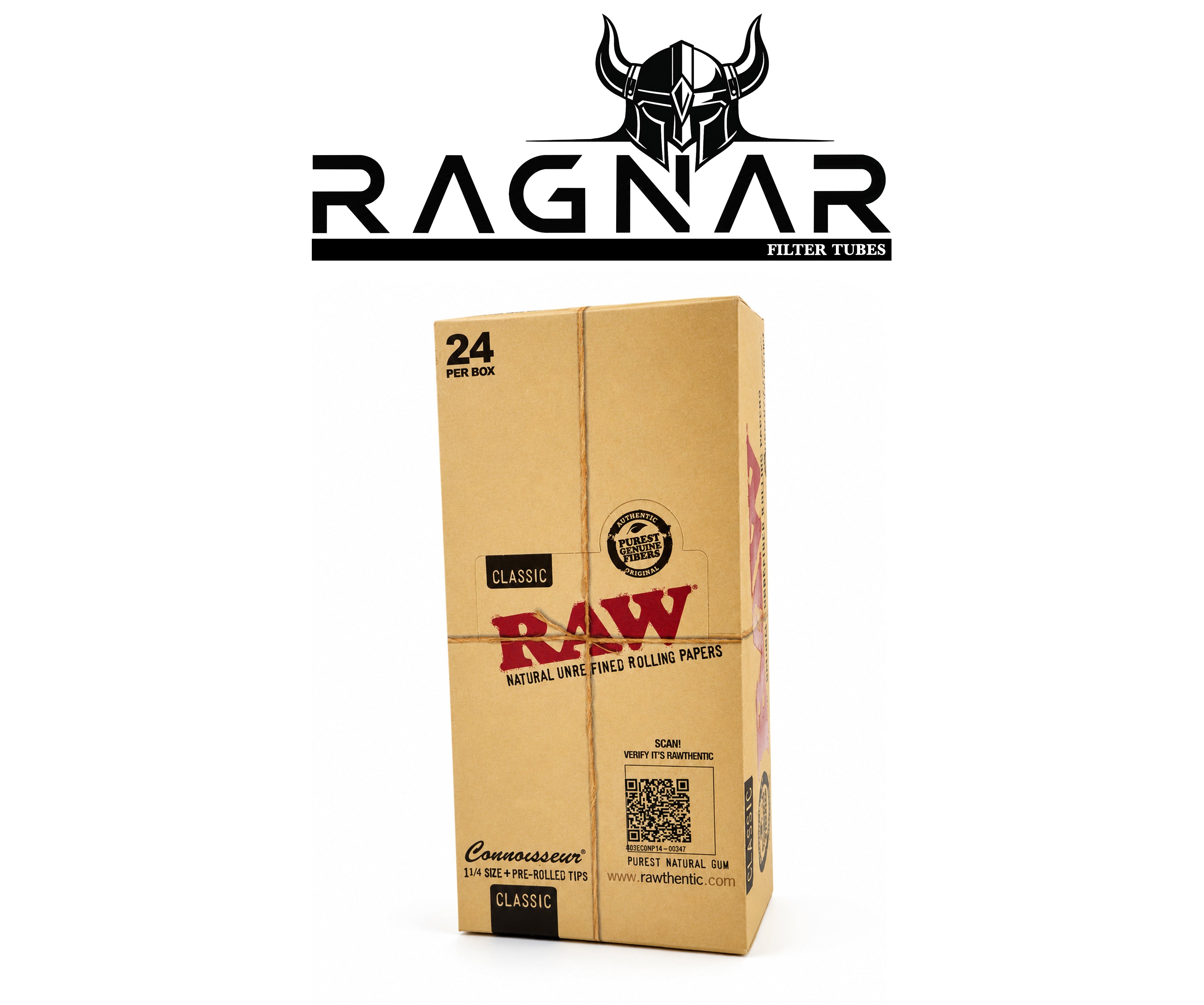RAW Classic Rolling Paper 1 1/4 With Pre-Rolled Tips Per Booklet