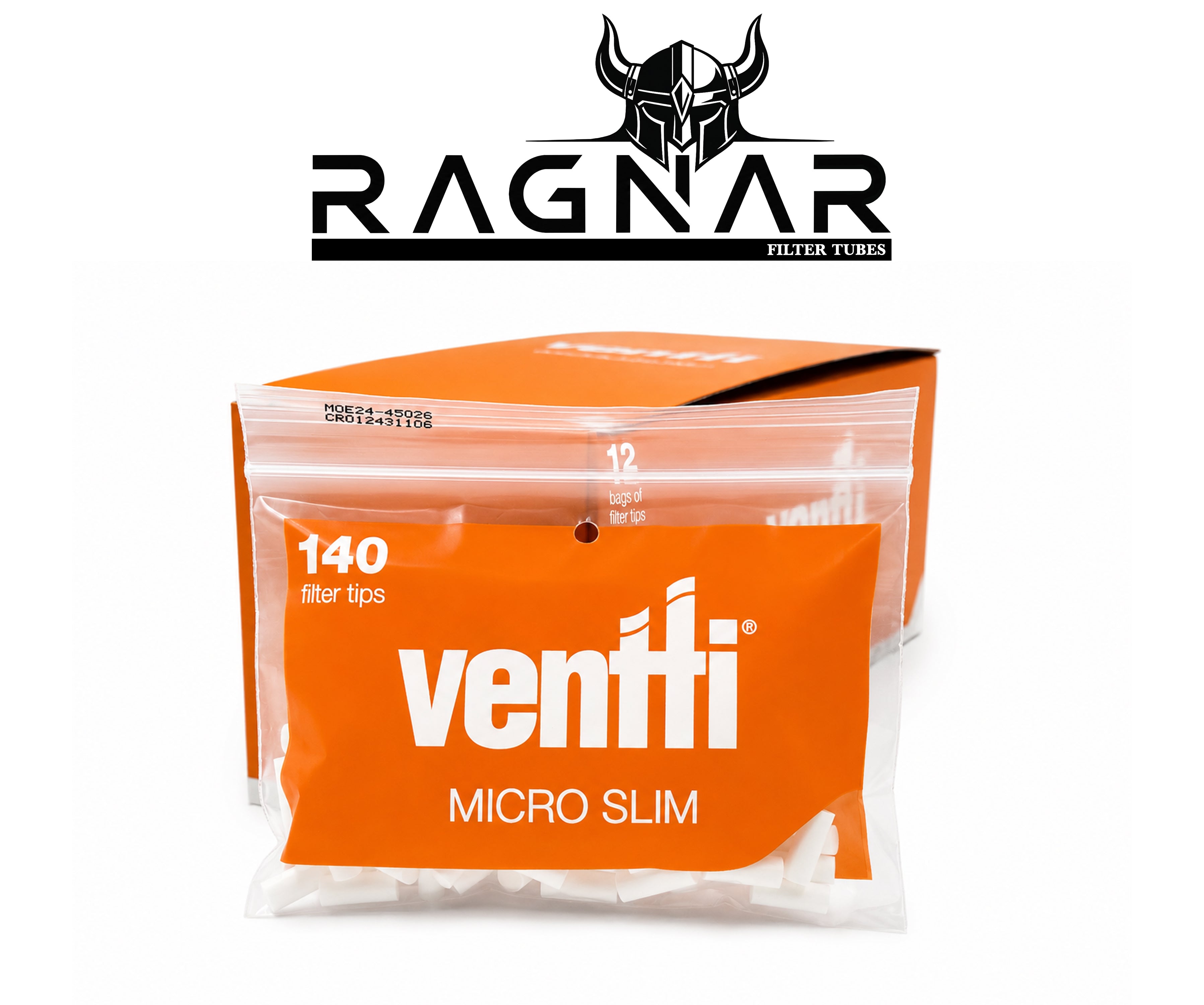 Ventti Bag of Micro Slim Filter Tips. 140 Filter Tips