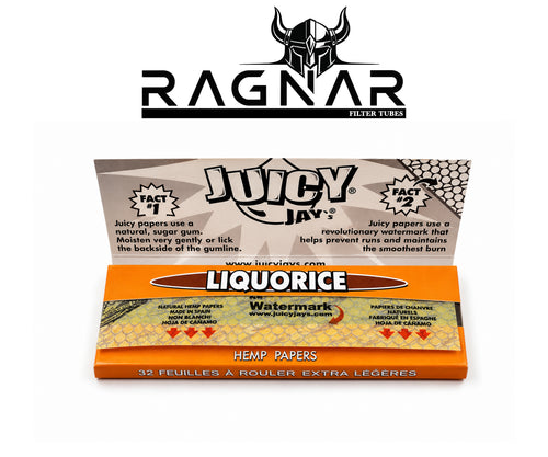 JUICY JAY'S Rolling Paper LIQUORICE 1 1/4 Size Per Booklet