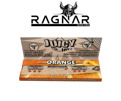 JUICY JAY'S Rolling Paper Orange 1 1/4 Size Per Booklet