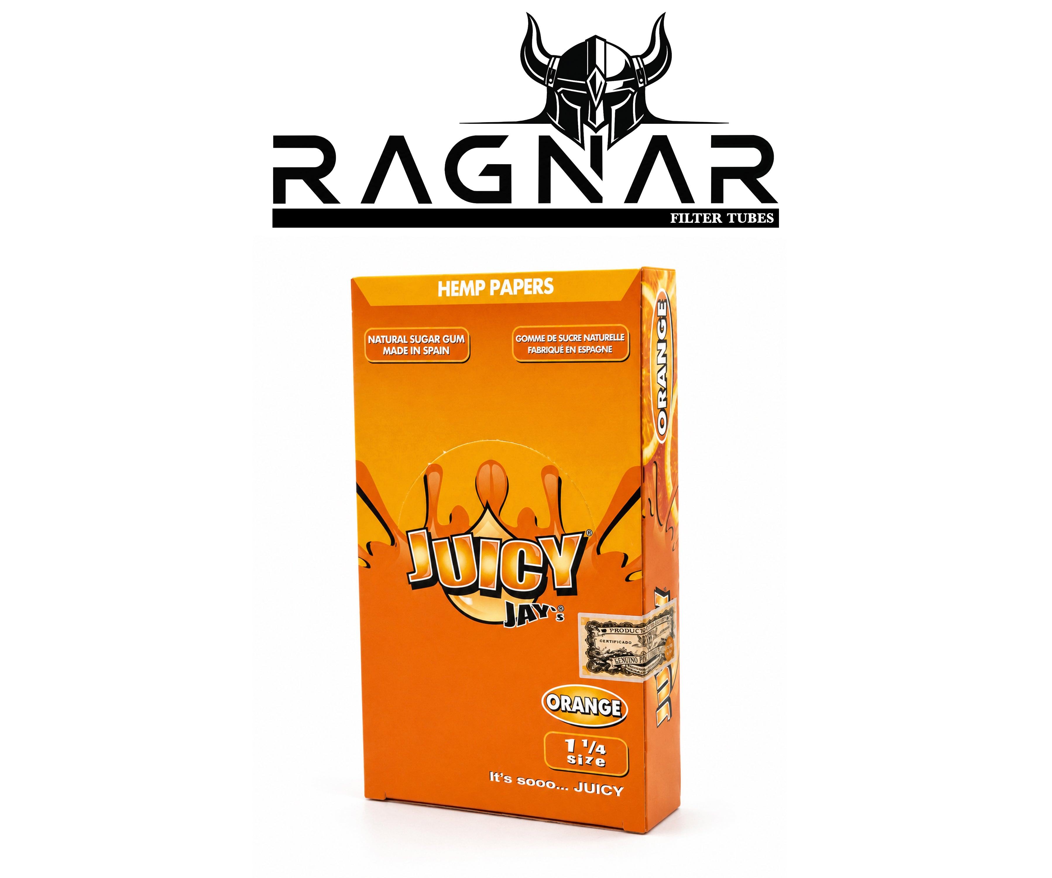 JUICY JAY'S Rolling Paper Orange 1 1/4 Size Per Booklet