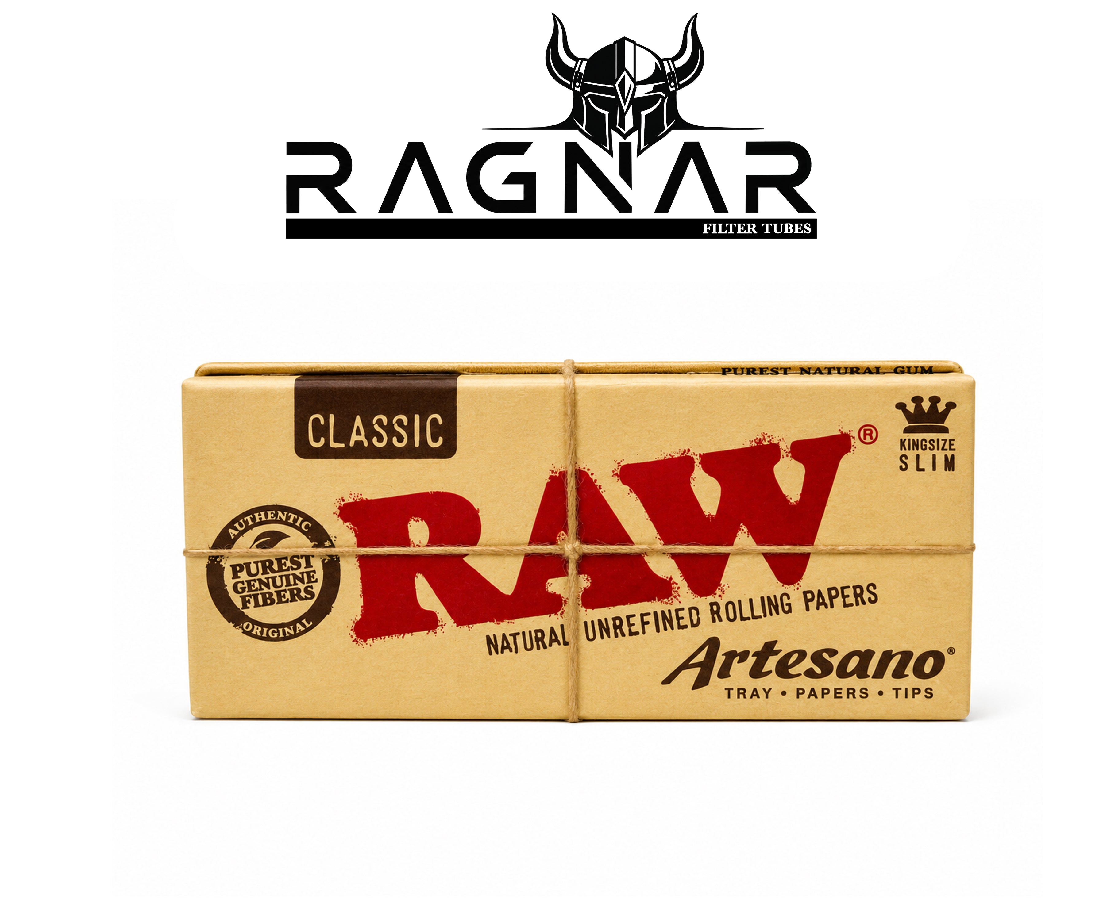 RAW Artesano Rolling Paper King Size Slim With Tips per Booklet