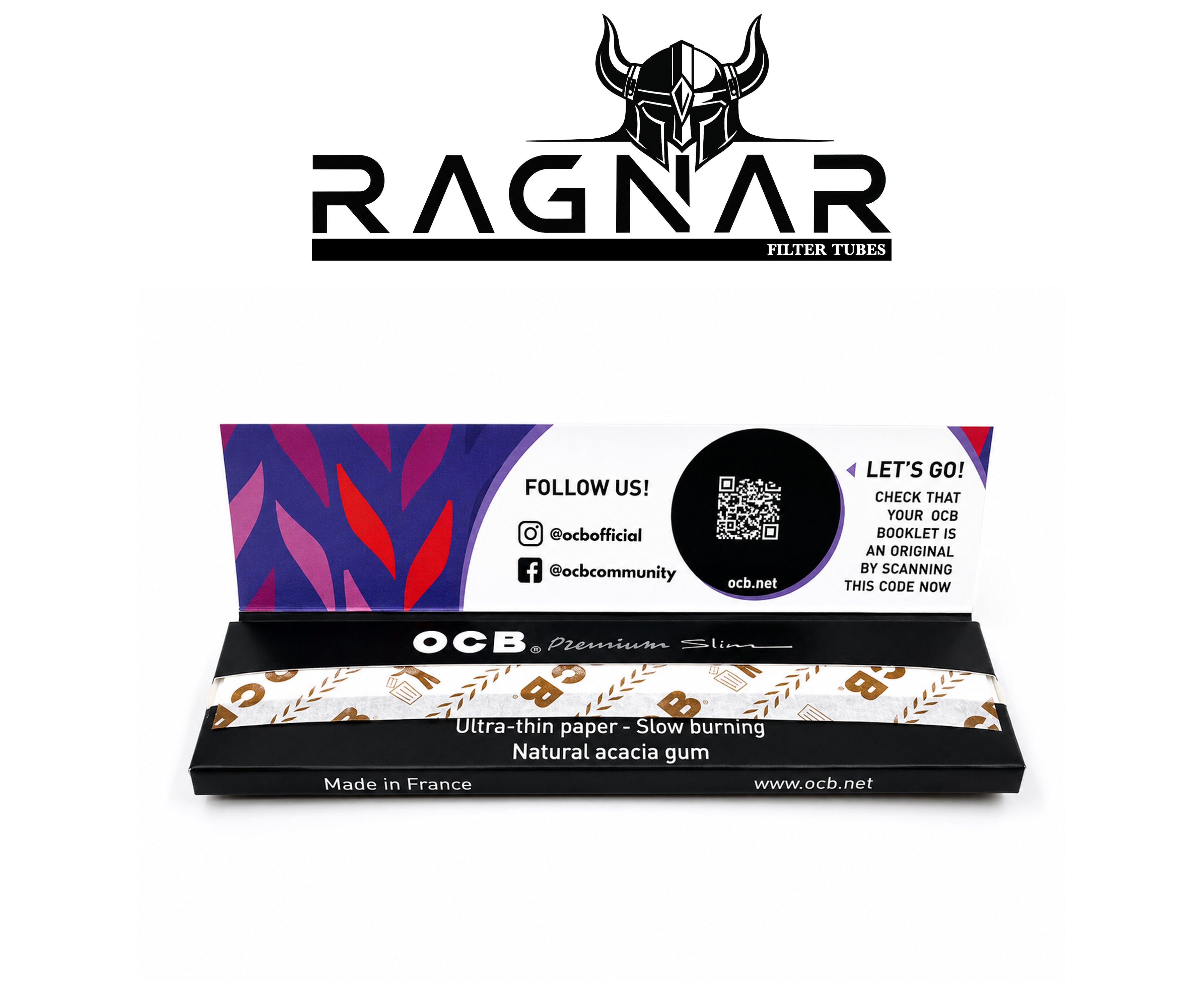 OCB King Size Slim Rolling Paper Per Booklet