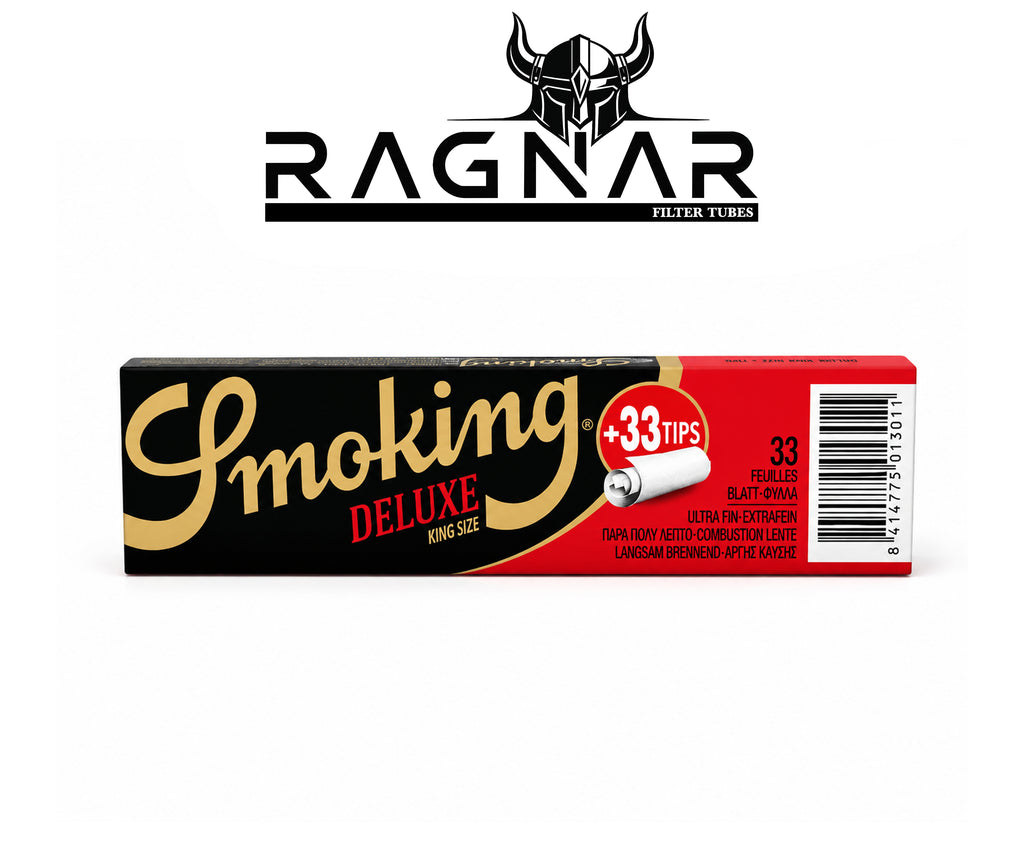 Smoking Deluxe Rolling Paper With Tips Per Booklet
