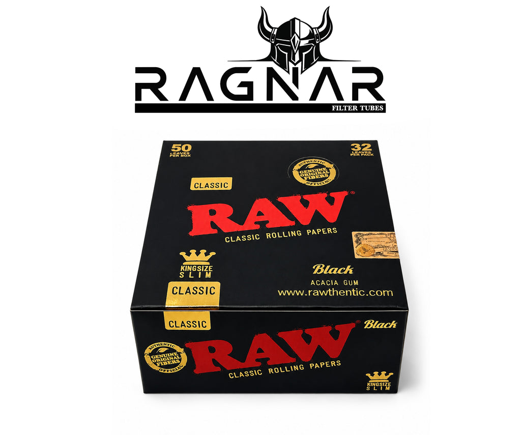 RAW Black King Size Slim Per booklet