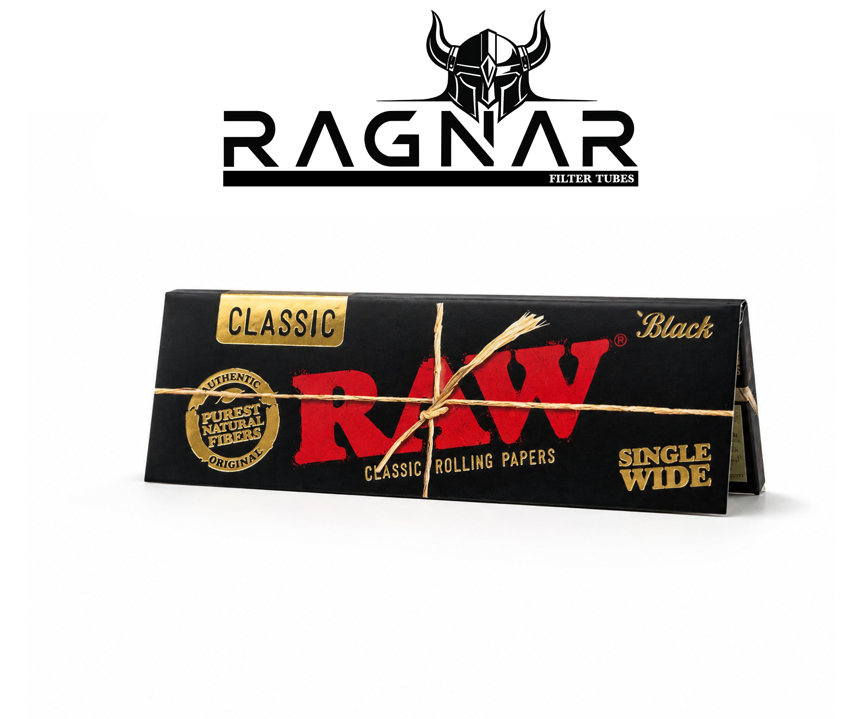 RAW Black Paper Single Wide Per Booklet
