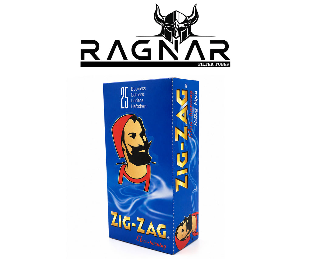 ZIG-ZAG Blue Double Rolling Paper Per Booklet