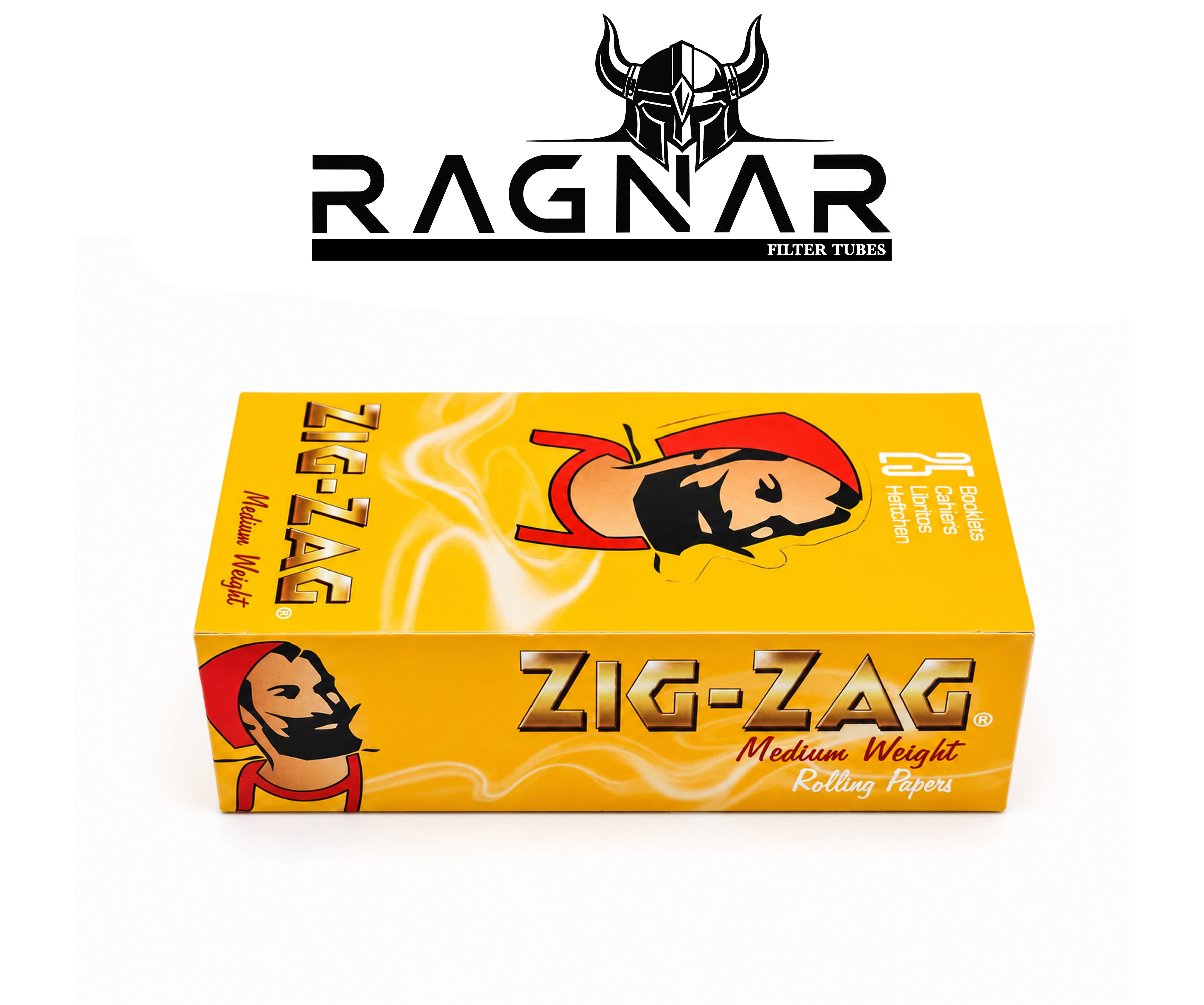 ZIG-ZAG Yellow Double Rolling Paper Per Booklet