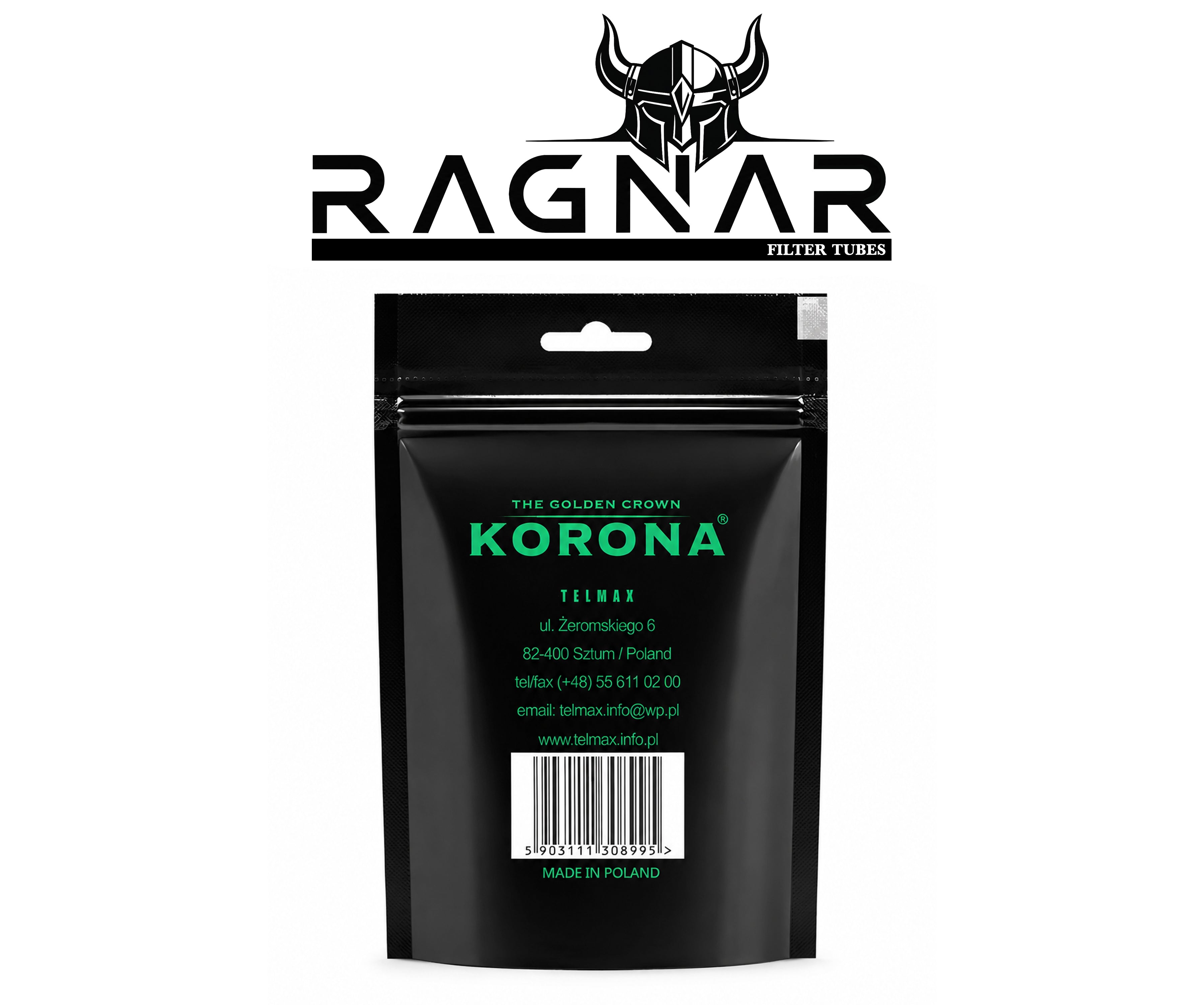 Korona Bag of Menthol Slim Filter Tips. 100 Filter Tips