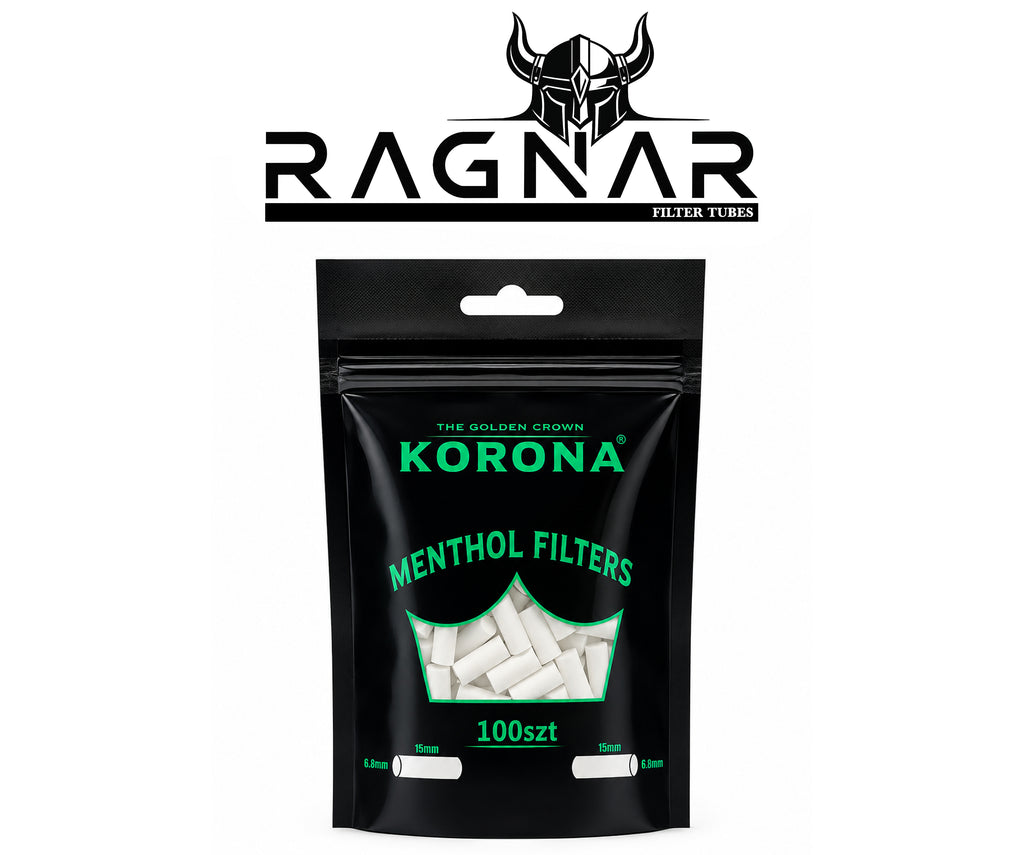 Korona Bag of Menthol Slim Filter Tips. 100 Filter Tips