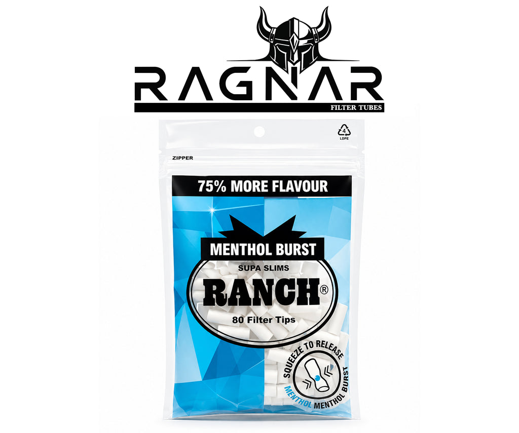 Ranch Bag of Menthol Burst Supa Slims. 80 Filter Tips