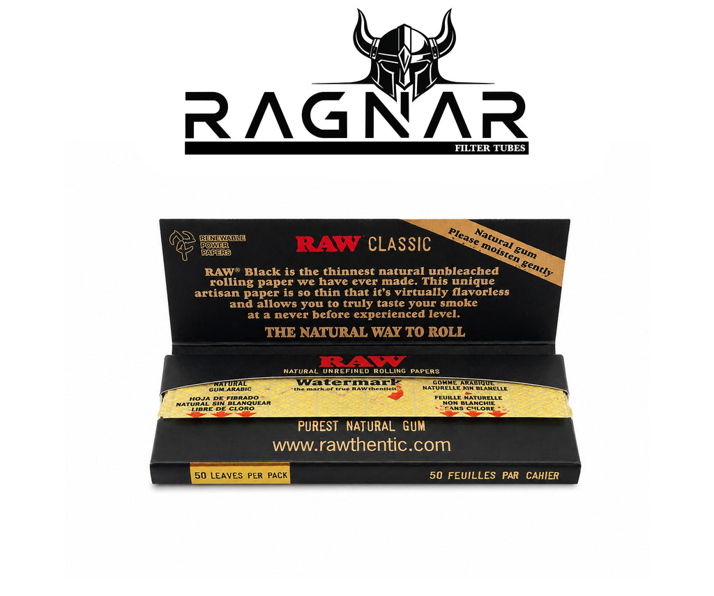 RAW Classic Rolling Paper Single Wide Per Booklet