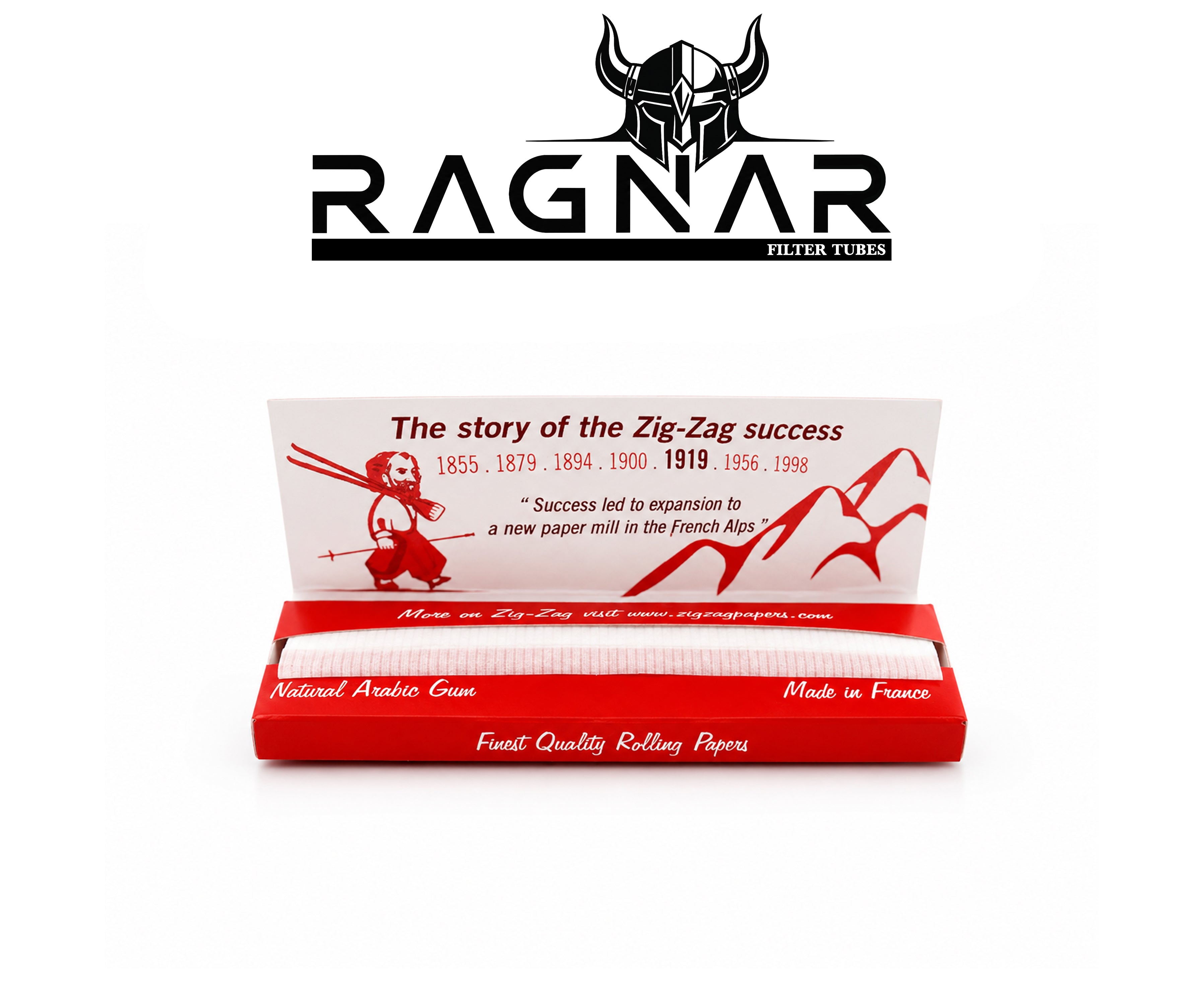 ZIG-ZAG Red Rolling Paper Single Per Booklet