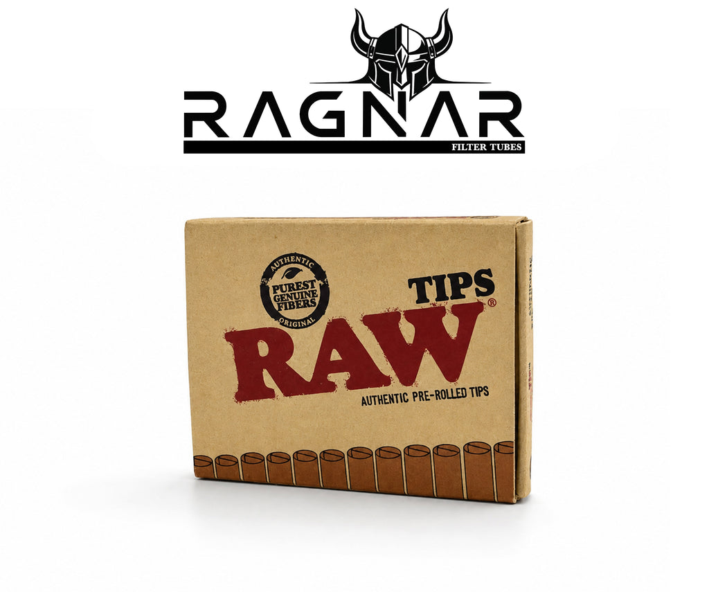 RAW Authentic Pre-Rolled Tips , 21 Tips Per Pack
