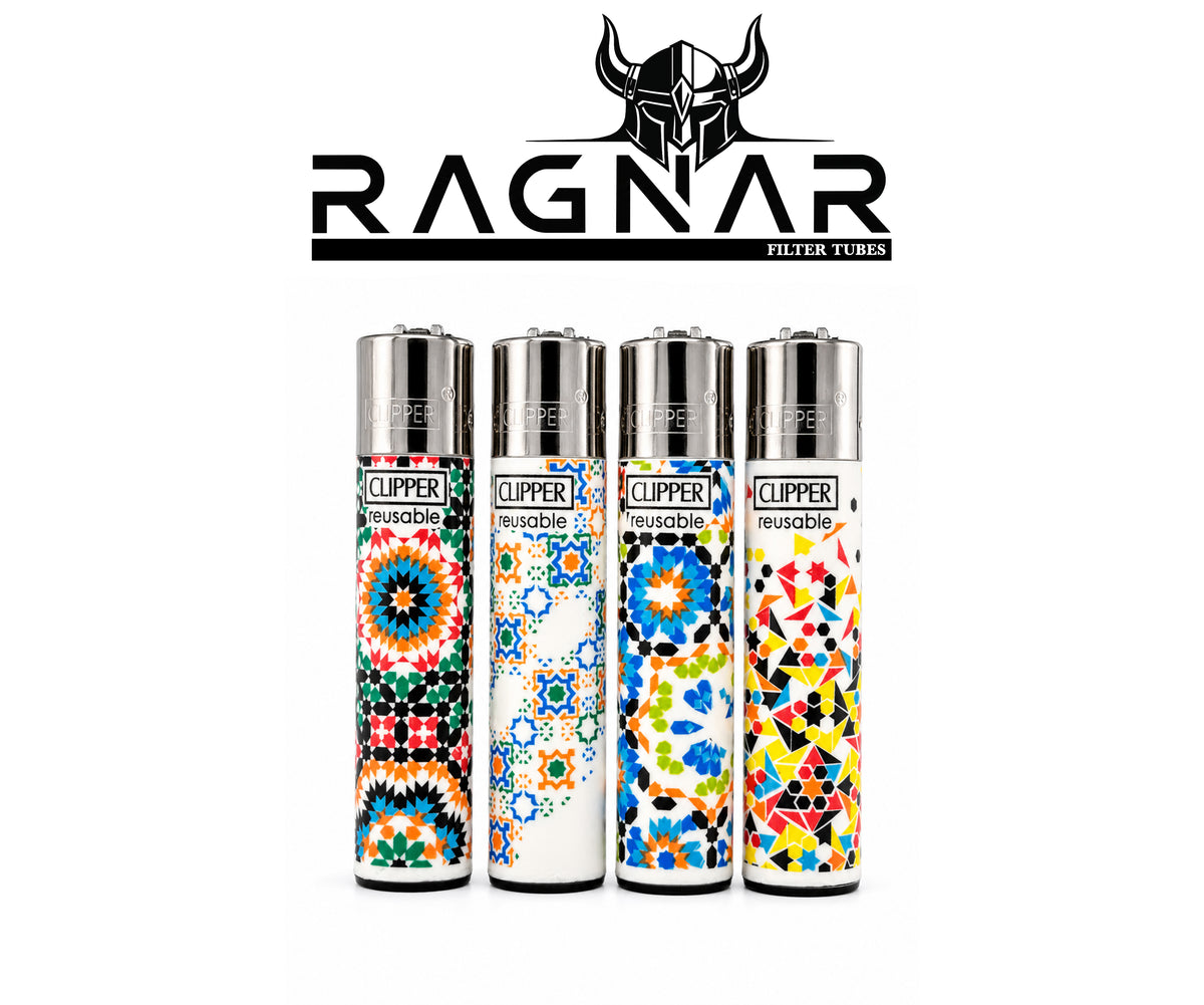 Clipper Mosaic Reusable Lighters – Assorted Designs