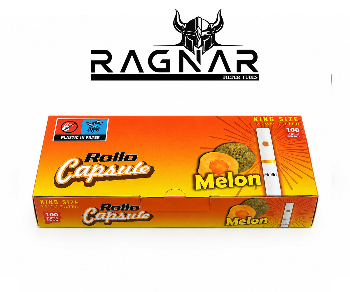 Rollo Melon Capsule Filter Tubes King Size 25mm