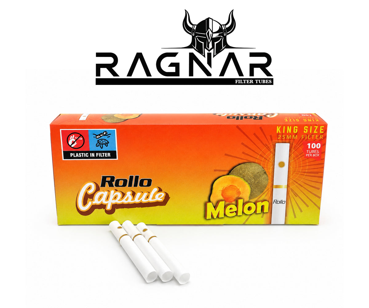 Rollo Melon Capsule Filter Tubes King Size 25mm