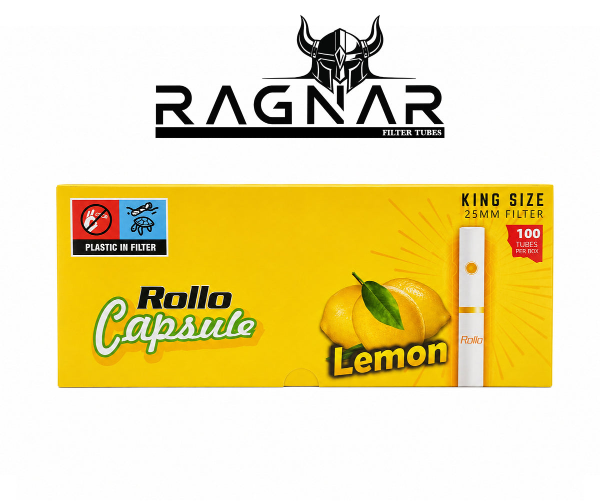 Rollo Lemon Capsule Filter Tubes King Size 25mm