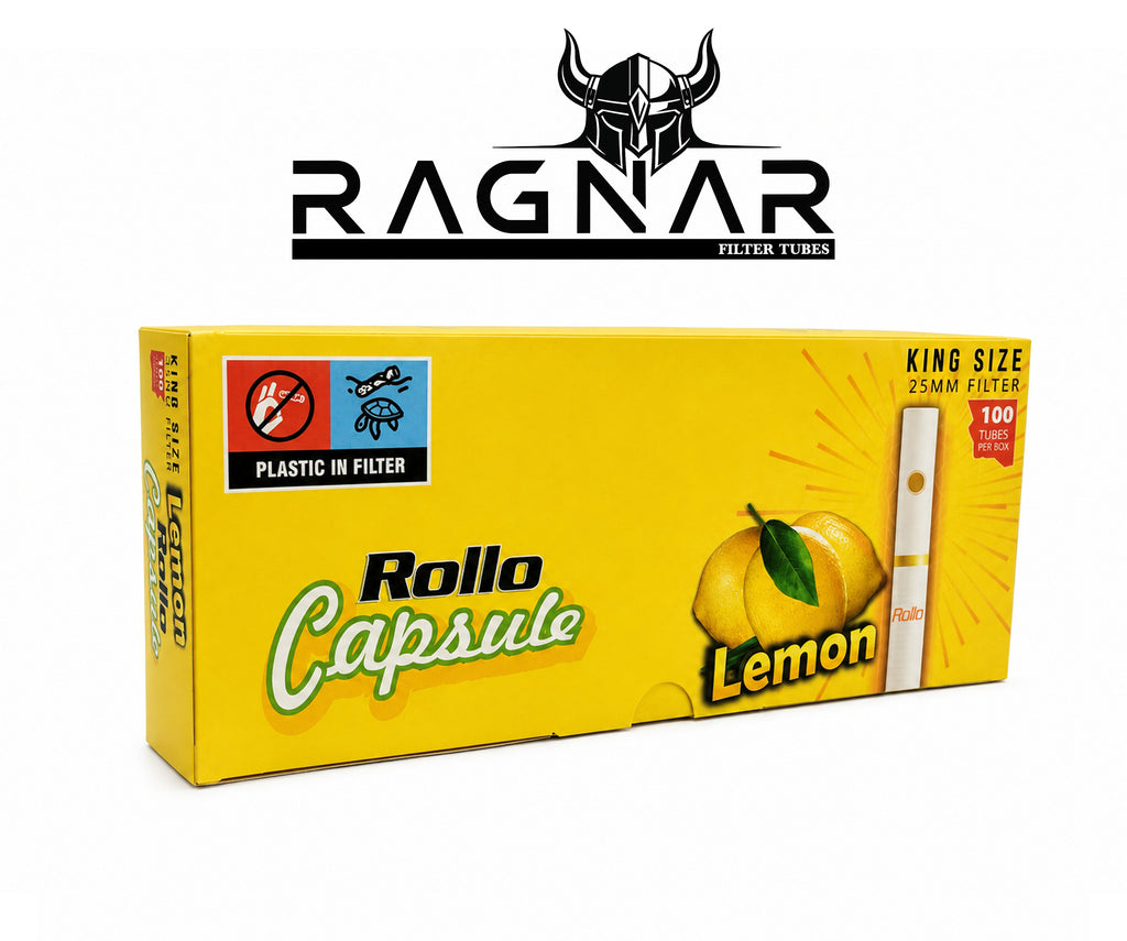 Rollo Lemon Capsule Filter Tubes King Size 25mm