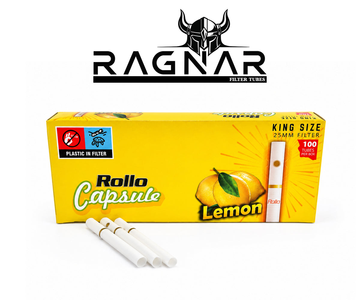 Rollo Lemon Capsule Filter Tubes King Size 25mm