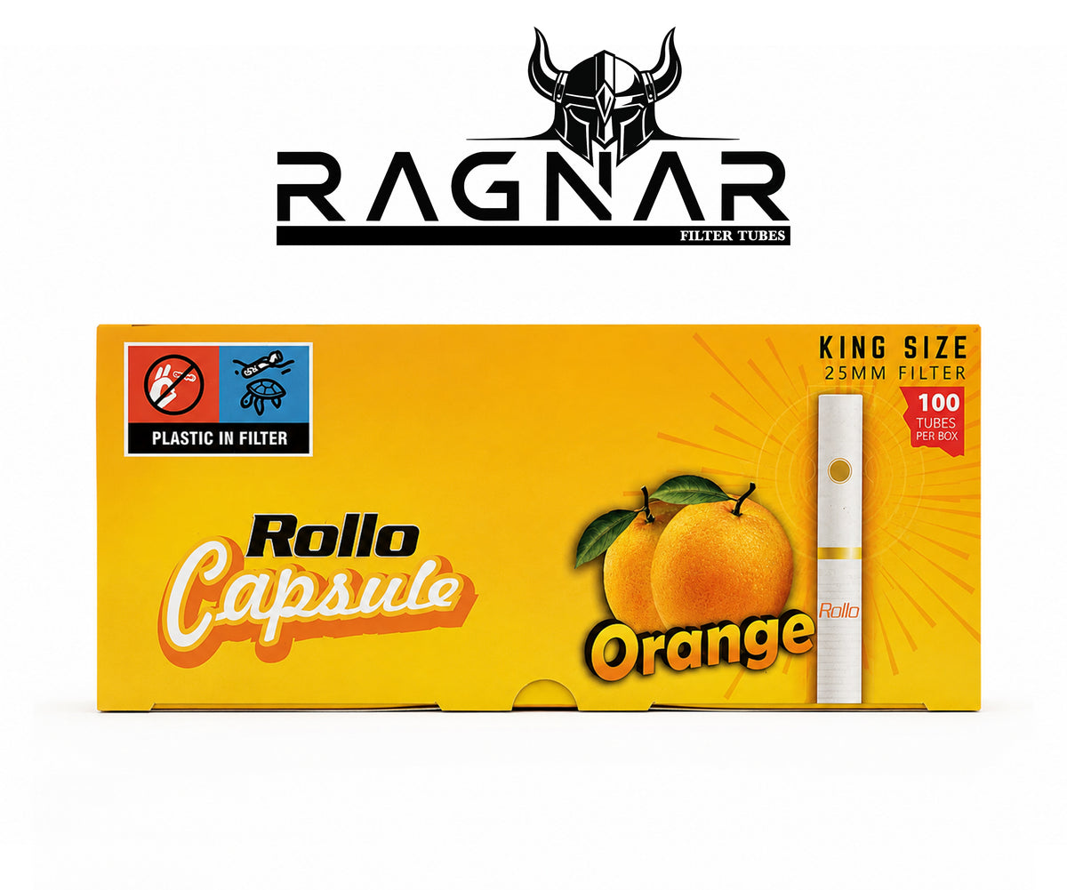 Rollo Orange Capsule Filter Tubes King Size 25mm