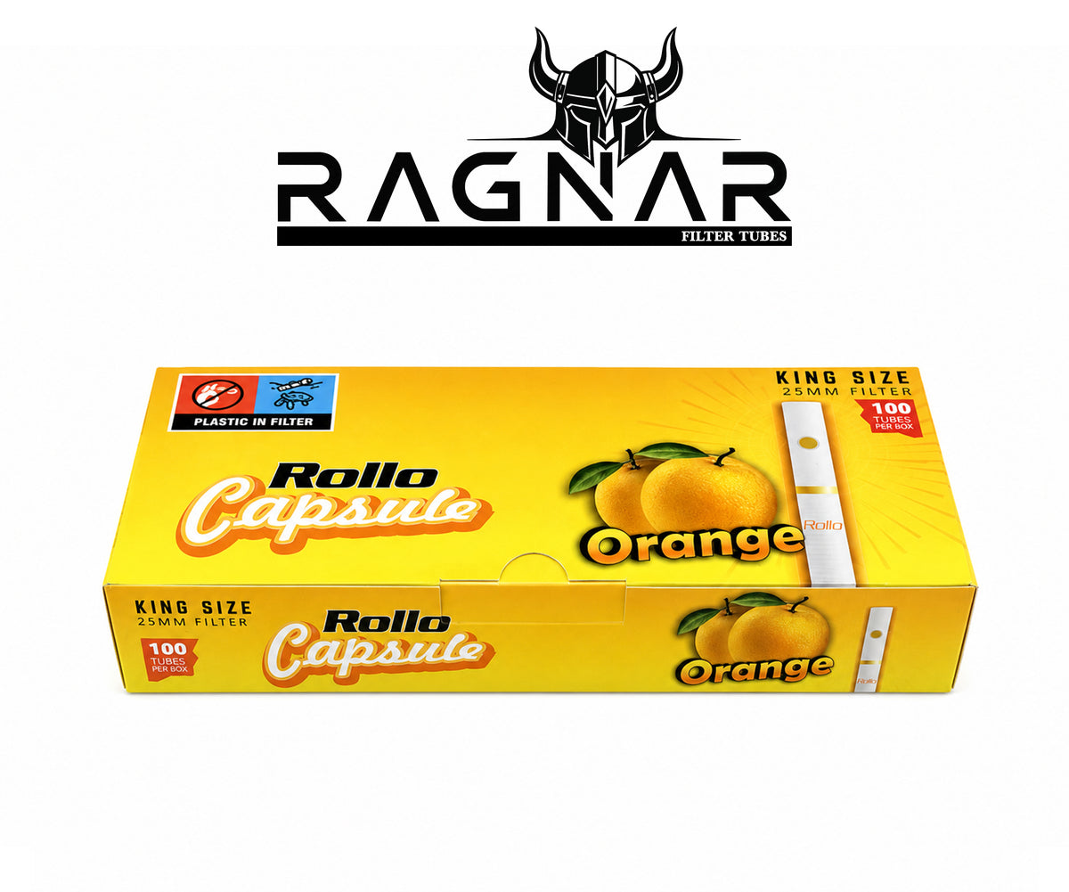 Rollo Orange Capsule Filter Tubes King Size 25mm