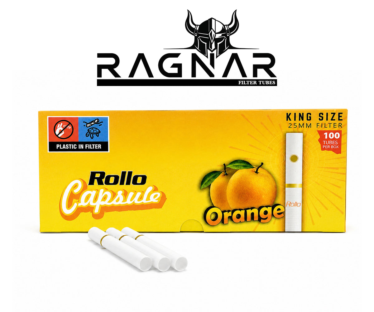 Rollo Orange Capsule Filter Tubes King Size 25mm