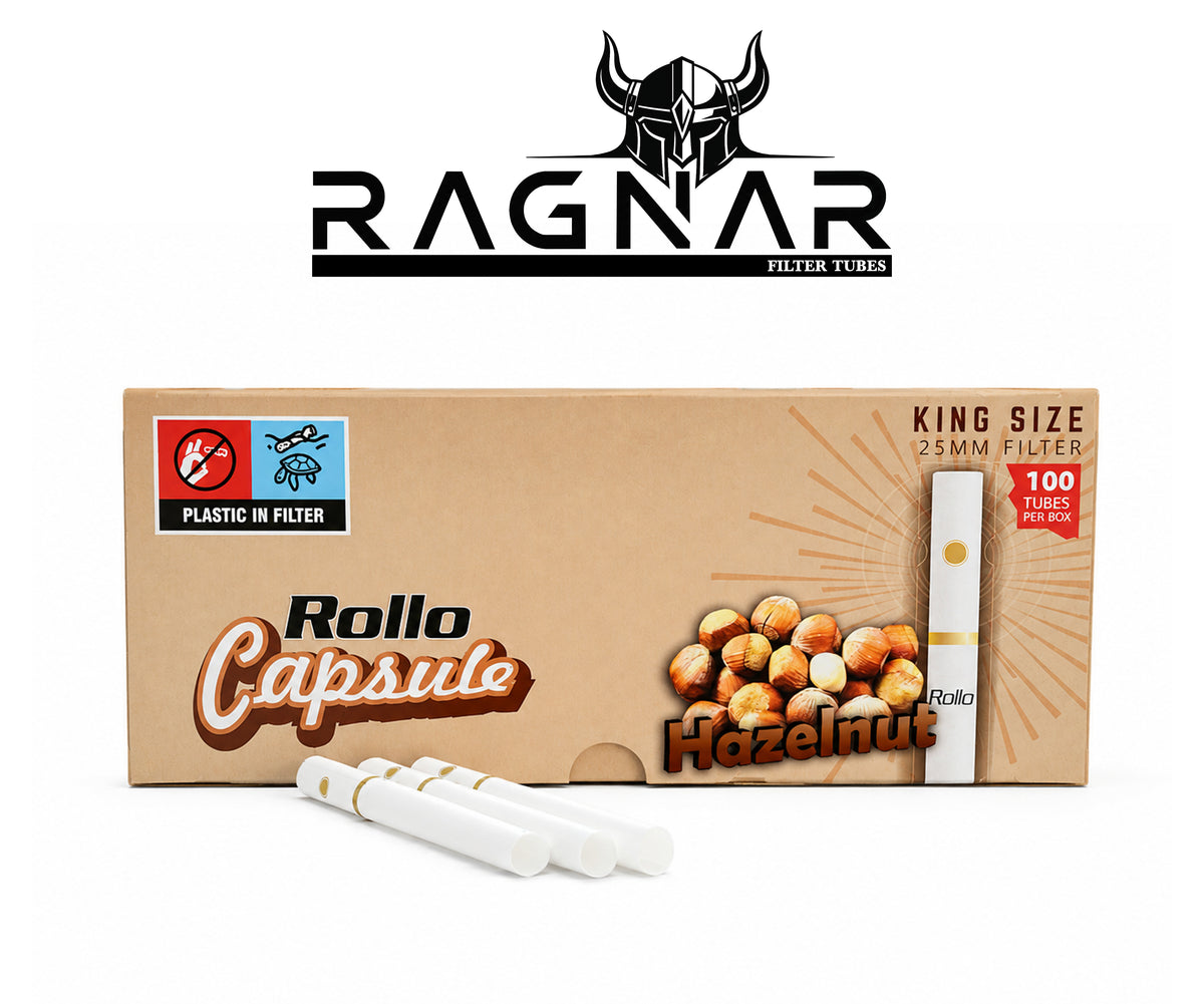 Rollo Hazelnut Capsule Filter Tubes King Size 25mm