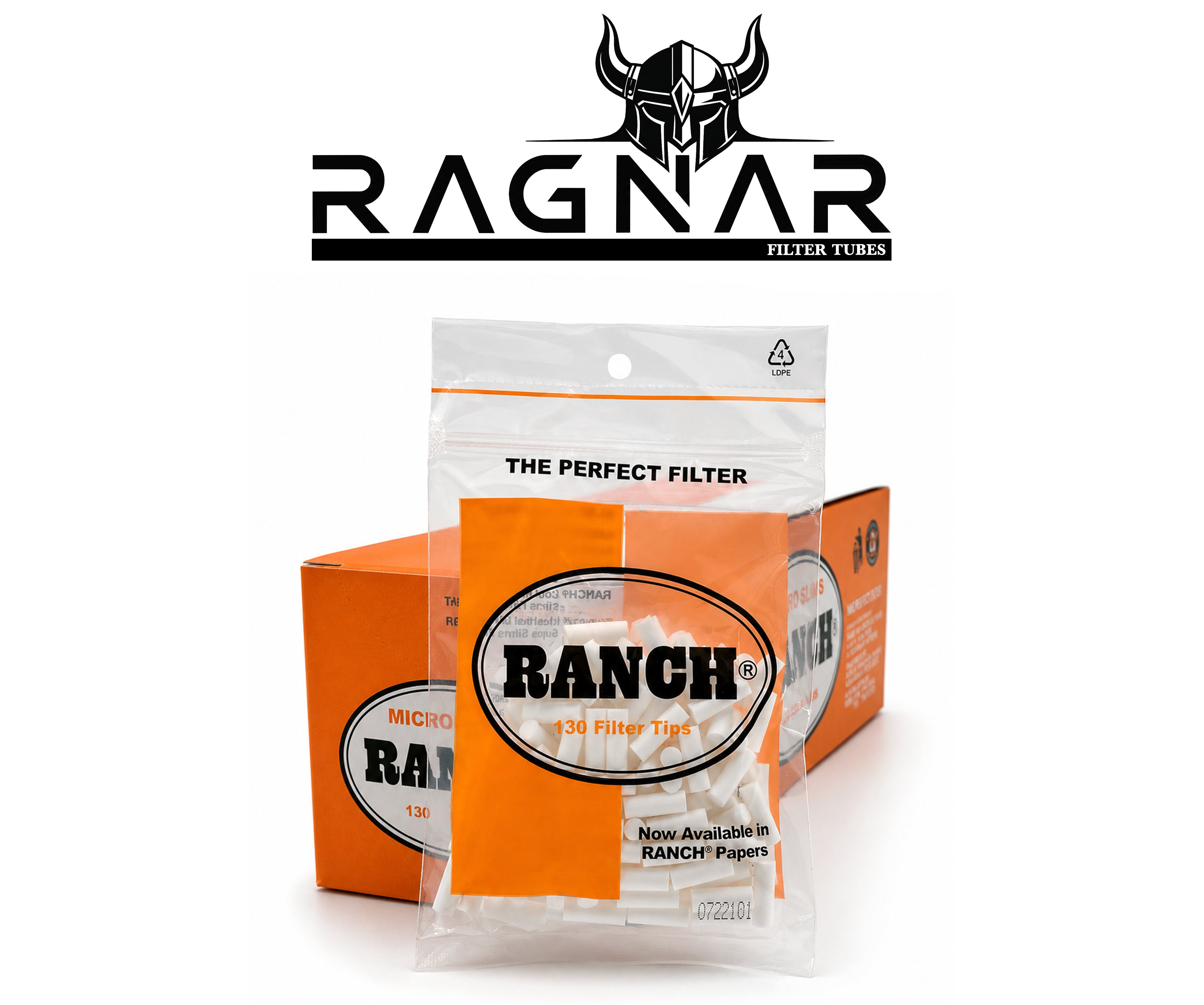 Ranch Bag of Micro Slim Filter Tips. 130 Filter Tips
