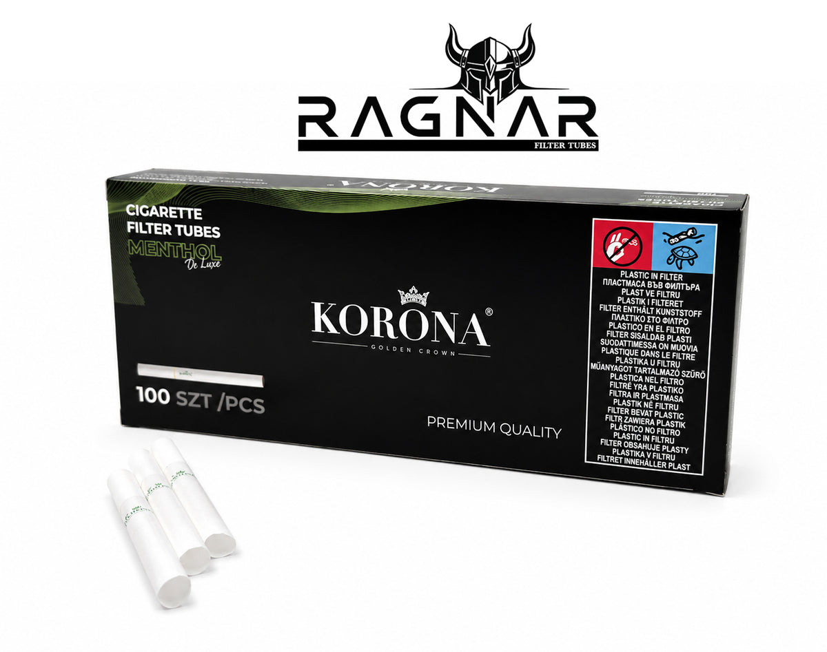 Korona Menthol King Size 8mm Filter Tubes. 100 x King Tubes