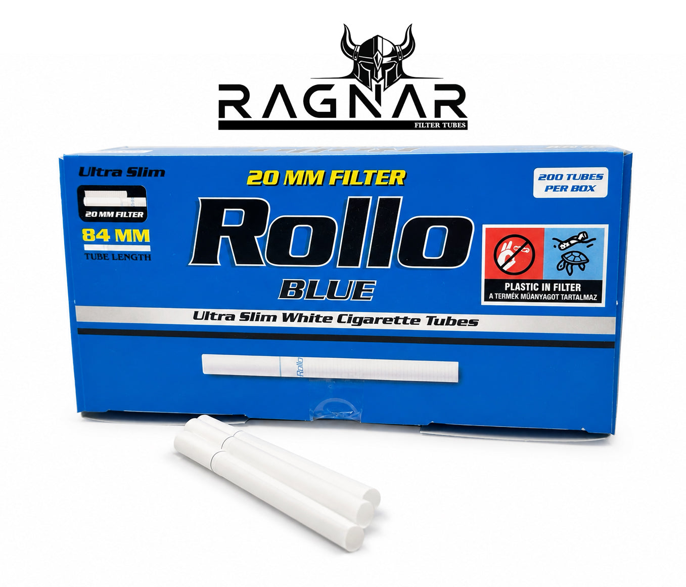 Ultra Slim 20mm Filter Tubes. 200 x Ultra Slim Tubes