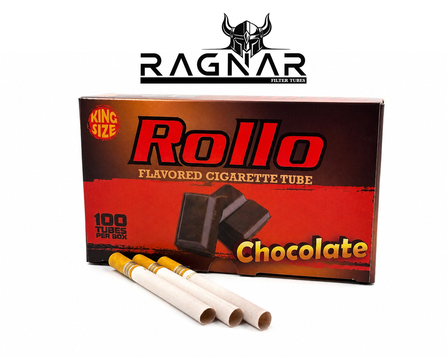 King Size 8mm Filter Tubes. Chocolate 100 x King Tubes
