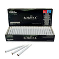Menthol Filled Korona King Size. 100 Filled Menthol Korona